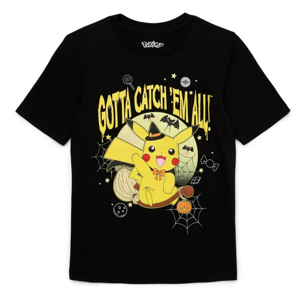 Pokemon Halloween "Gotta Catch 'Em All" Short Sleeve T-Shirt